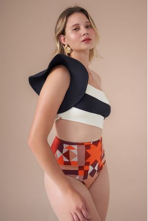 Calcinha Biquini Hot Pant Greenkini Solaris Laranja