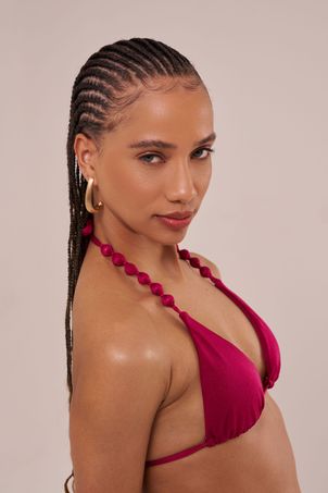 Top de biquíni doze uvas sorte romã