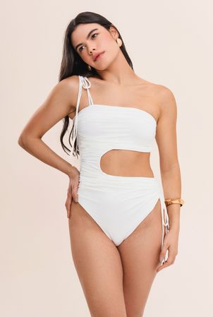 Maiô meia lua bio artemis off white