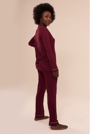 pijama longo classic malbec