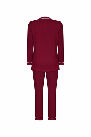 pijama longo classic malbec