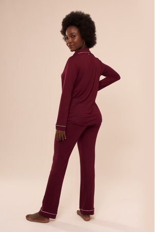 pijama longo classic malbec
