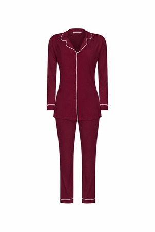 pijama longo classic malbec