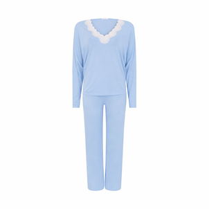 pijama longo sweet baby blue
