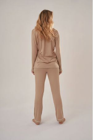 pijama longo classic mocha