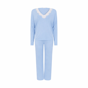 pijama longo sweet baby blue