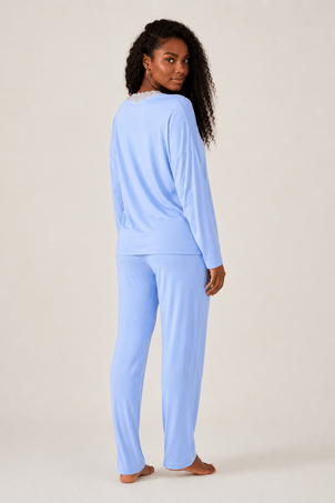 pijama longo sweet baby blue