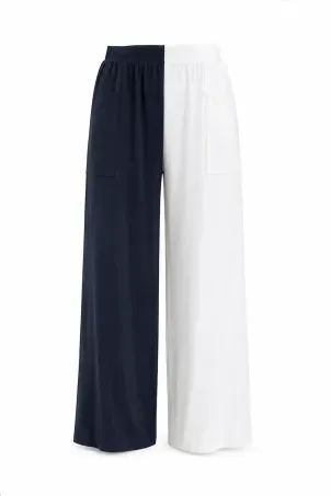 calça pantalona monocrome
