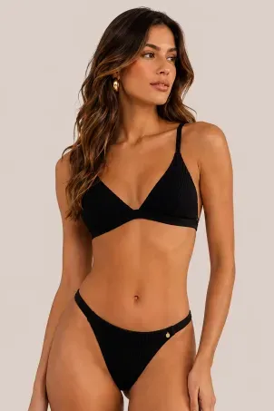 Biquíni calcinha vieira laura preto