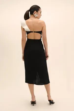 saia pareô midi falésias preto e branco