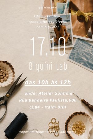 oficina biquíni lab dia 17 outubro 2026 às 10 h