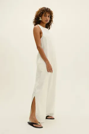 macacão em viscolinho linen branco