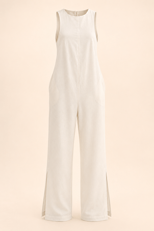 macacão em viscolinho linen branco