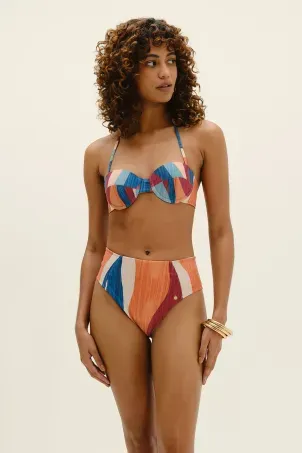 conjunto top com aro e calcinha hot pant brisa