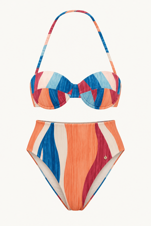 conjunto top com aro e calcinha hot pant brisa