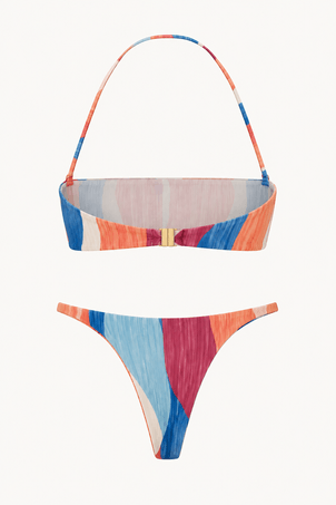 conjunto top bandeau e calcinha string brisa